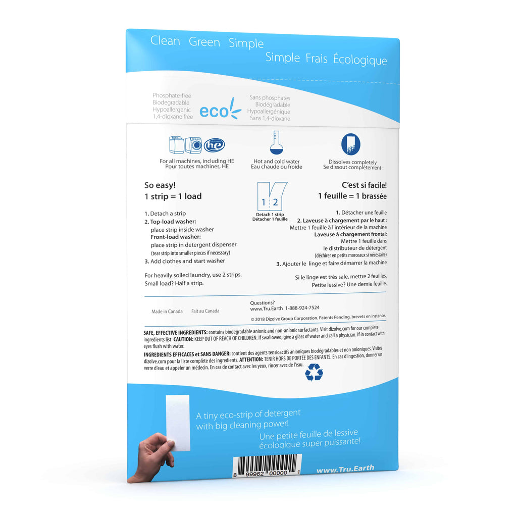 Tru Earth Eco-strips Laundry Detergent