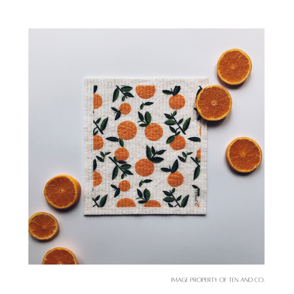 Ten and Co - Citrus Orange Sponge Cloth